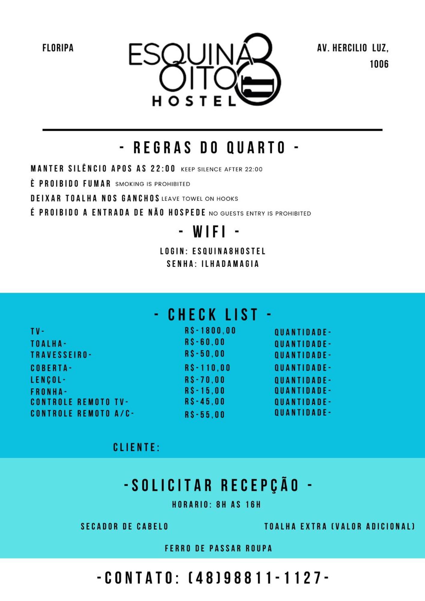 Esquina 8 Suítes Confort&Hostel Florianópolis Exterior foto